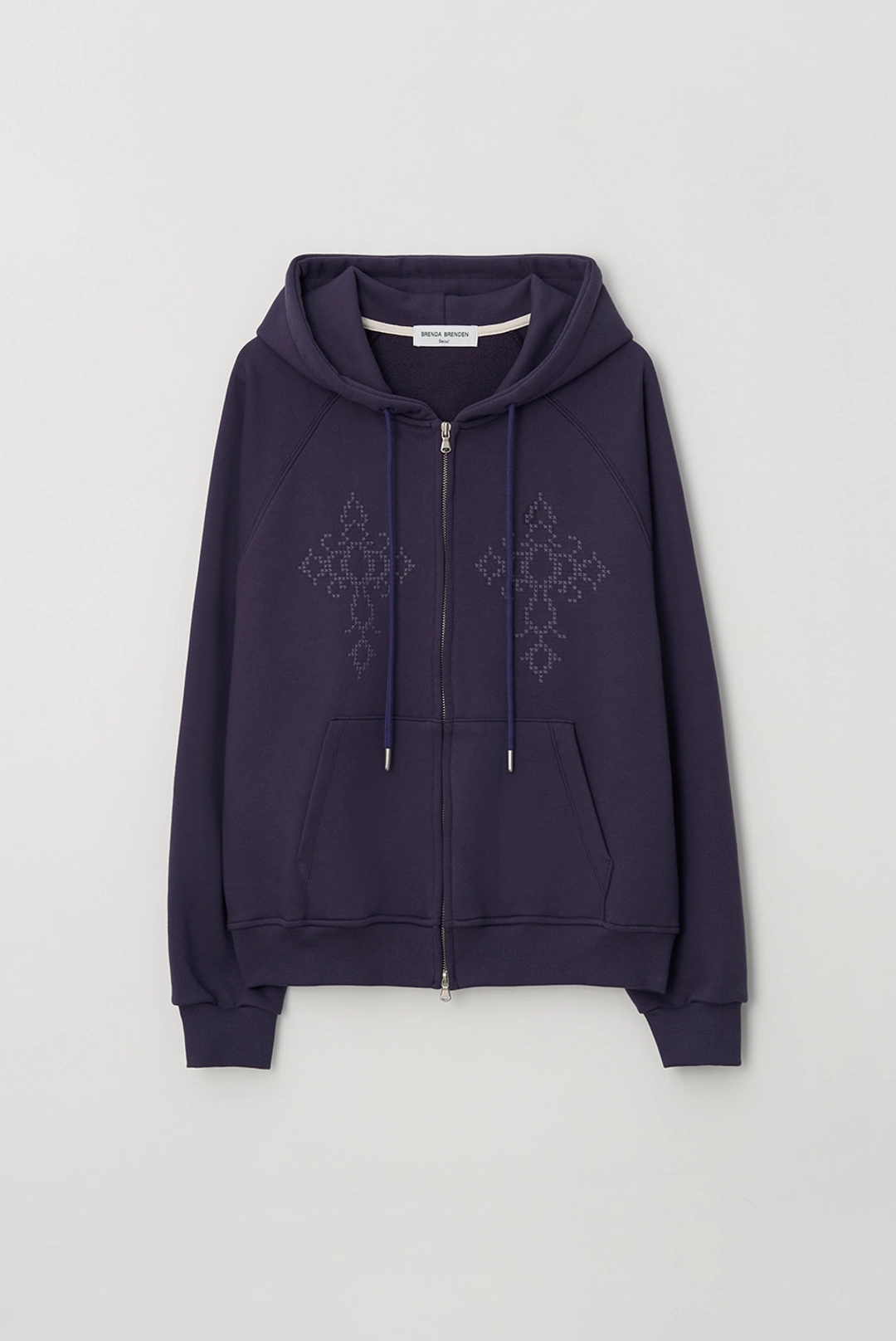 브렌다 브렌든 n.p hood zip-up - purple 상품 이미지 2