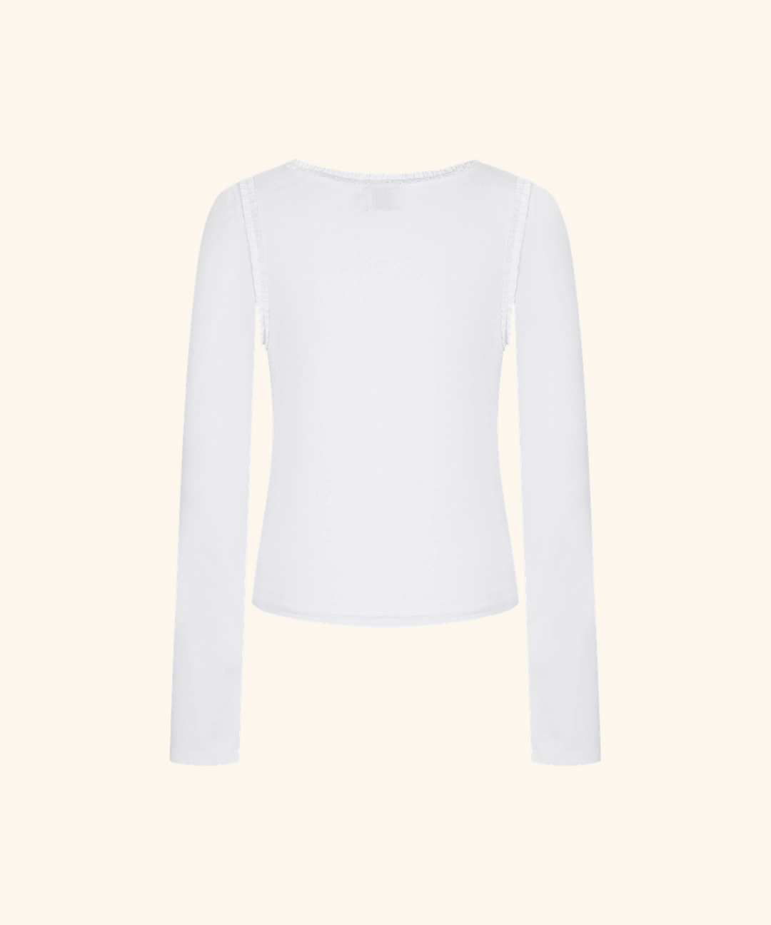 레터프롬문 Mellow Frill Layered T-Shirt (White) 상품 이미지 1
