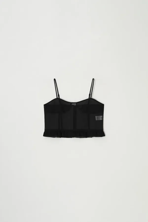 Sheer Bustier (black)