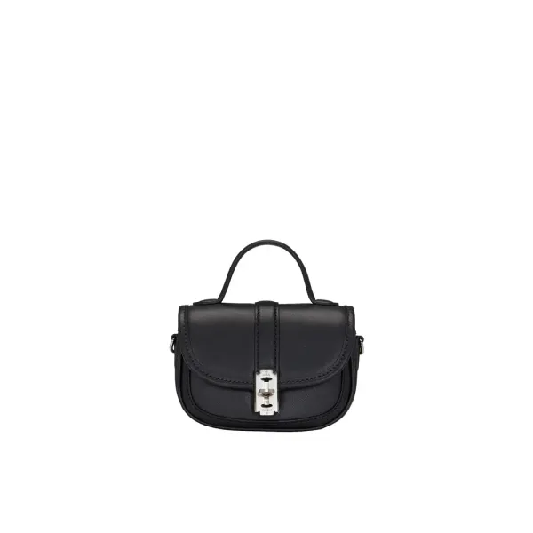 [아울렛] Festone Leather Saddle Piccolo (페스토네 레더 새들 피콜로) Black