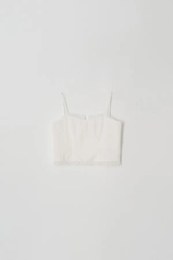 Lace Bustier Top (white)