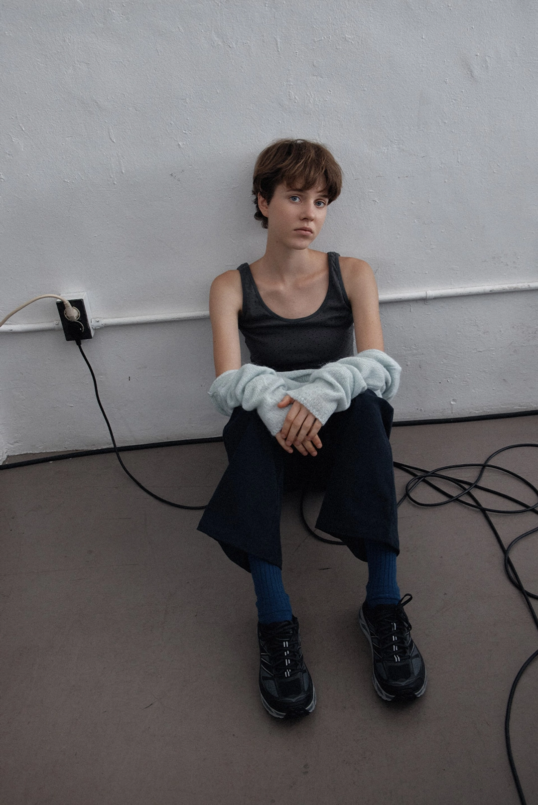 브렌다 브렌든 90\'s boatneck knit - sky 상품 이미지 3