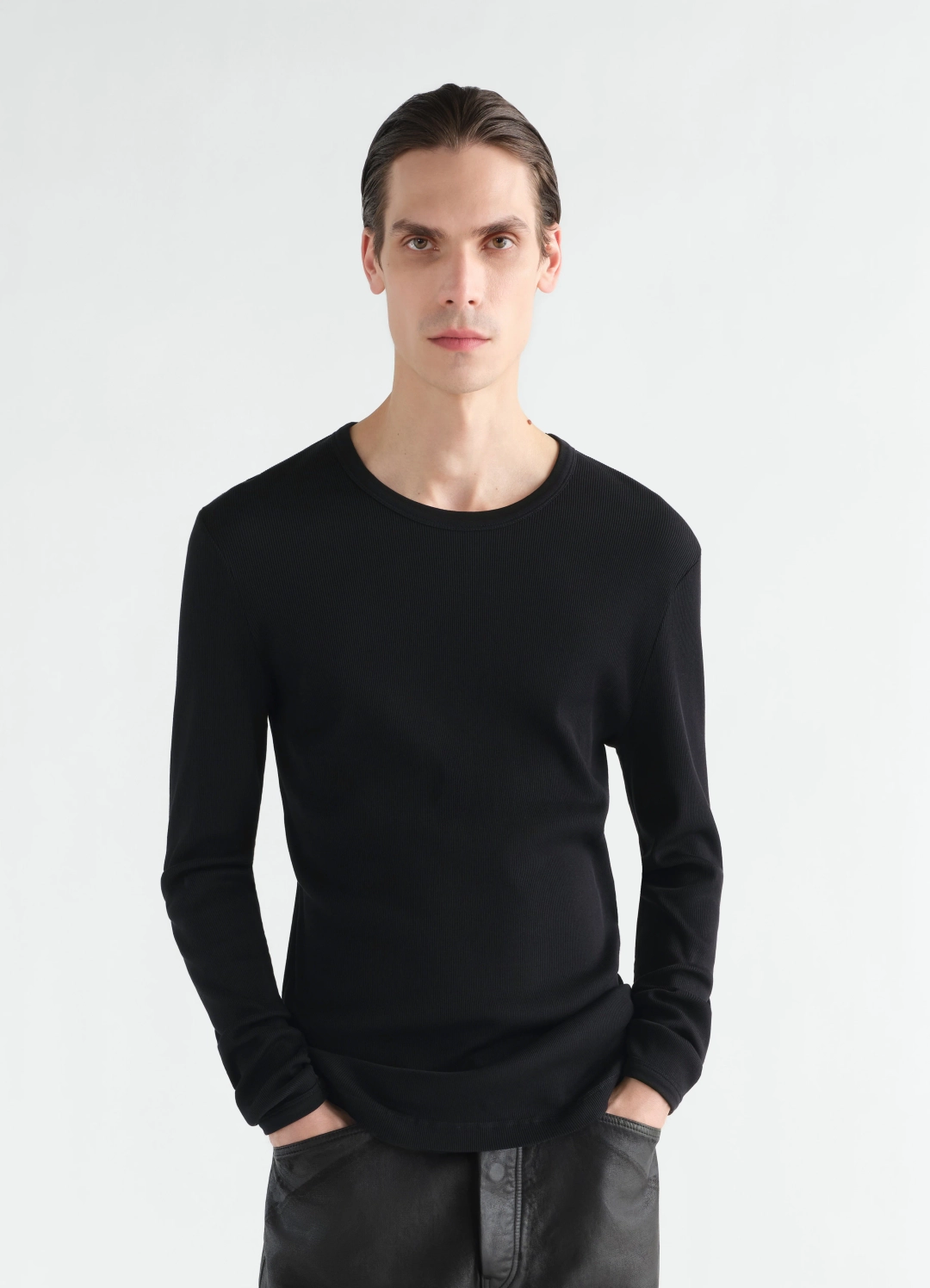 르메르 LONG-SLEEVE TOP IN RIBBED JERSEY 상품 이미지 1