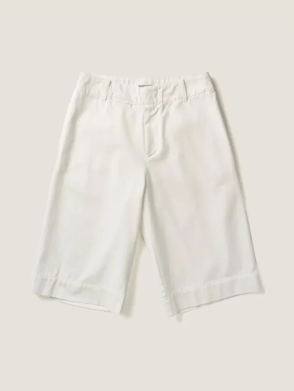 LENTO BERMUDA SHORTS [ Washed White ]