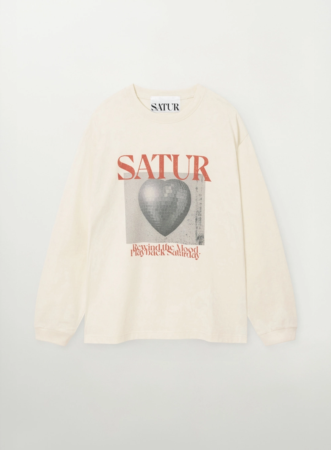 세터 Mirrorball Graphic Long Sleeve - Cream 상품 이미지 1