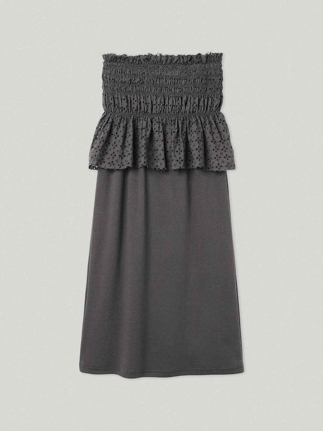 Gray Marbella Lace Skirt