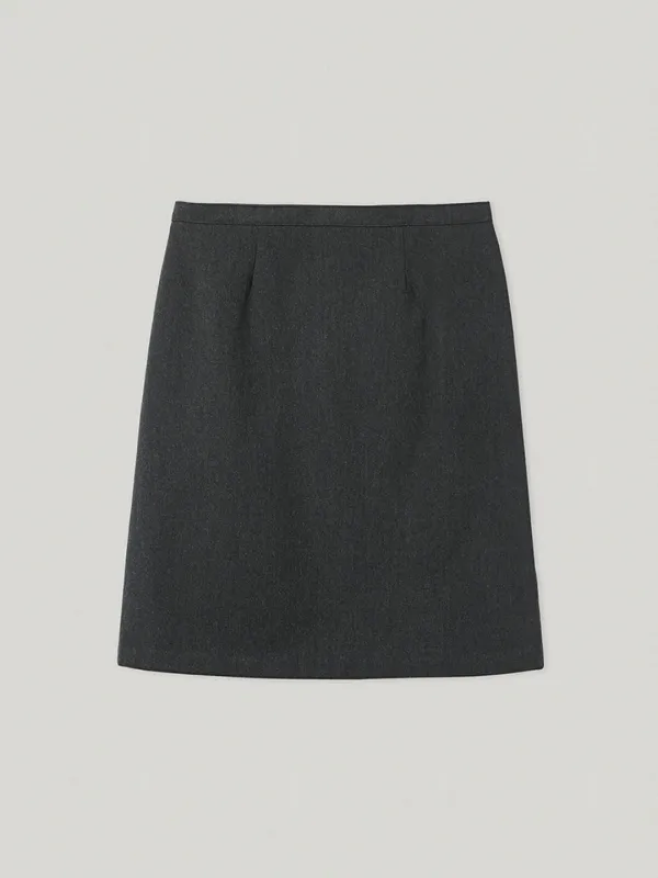 Mors Wool Skirt Charcoal - Smoothmood