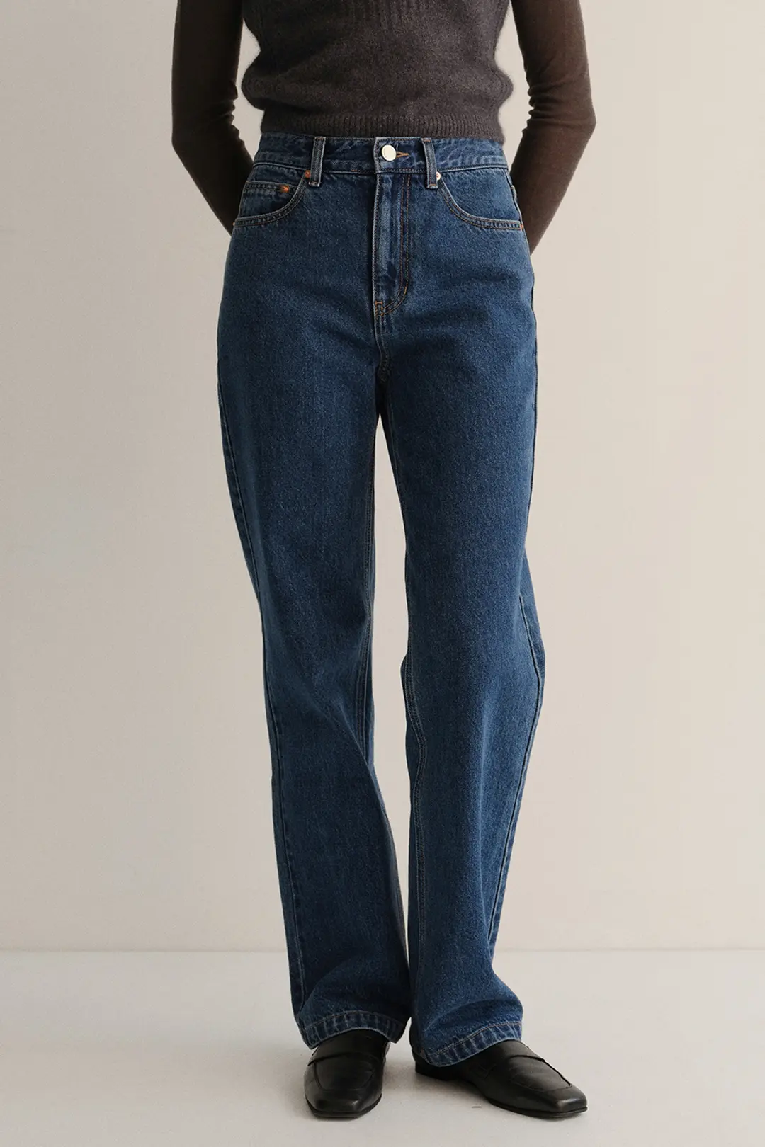 블랭크공삼 relaxed straight jeans (classic blue) 상품 이미지 2