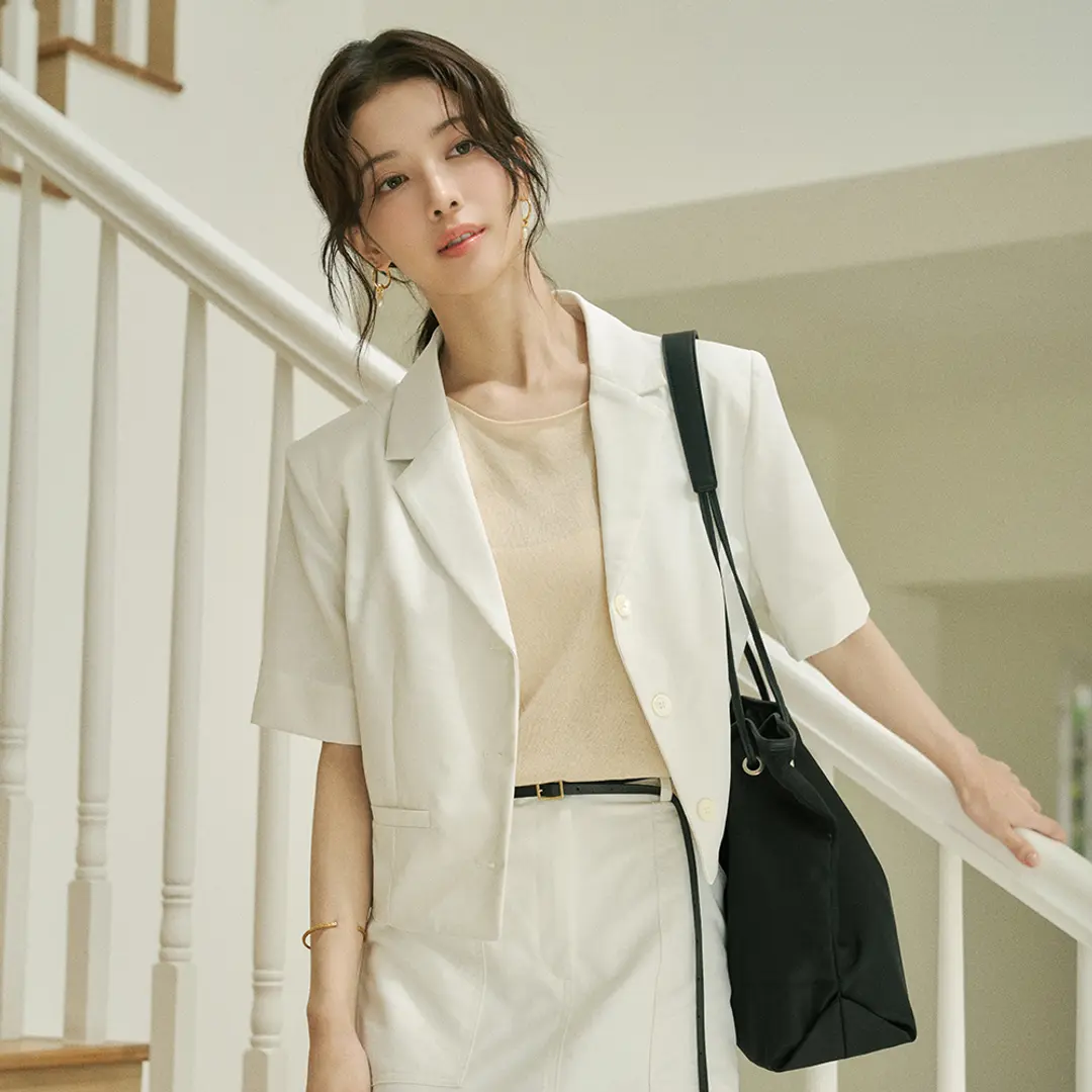 시야쥬 SIOT4107 나일론 셔츠 자켓_Off-white 상품 이미지 2