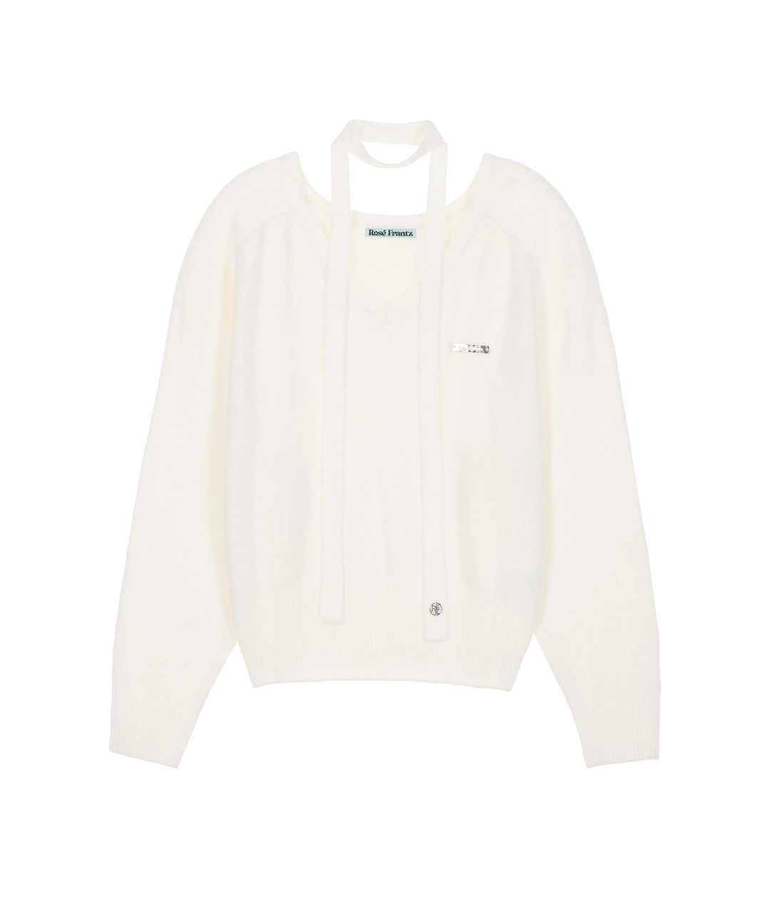로제프란츠 Tie & Vneck Knit [Ivory] 상품 이미지 2
