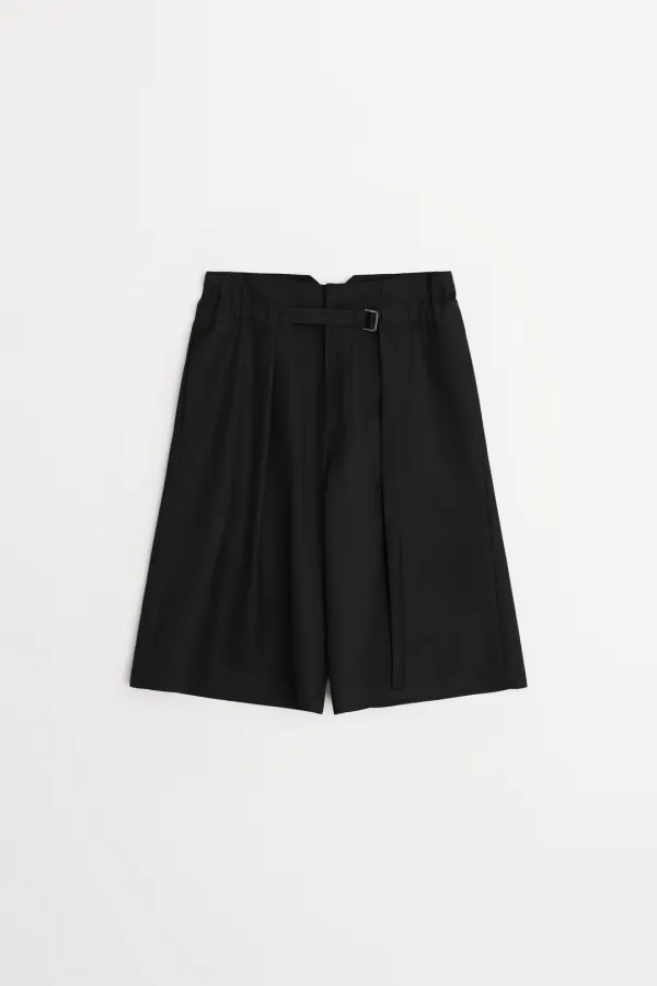 Godin Wool Bermuda Pants black