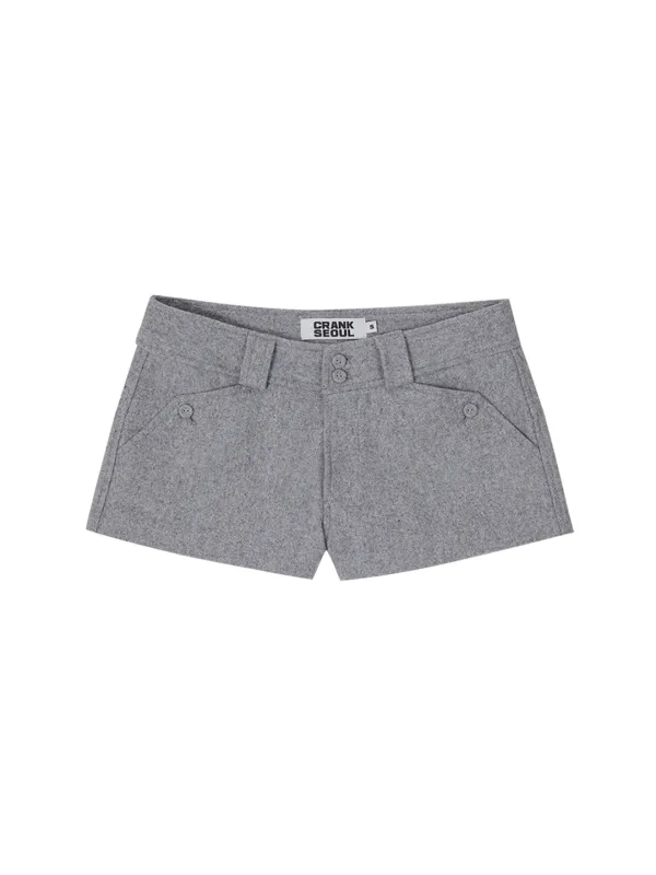 WOOL MICRO SHORTS_GREY