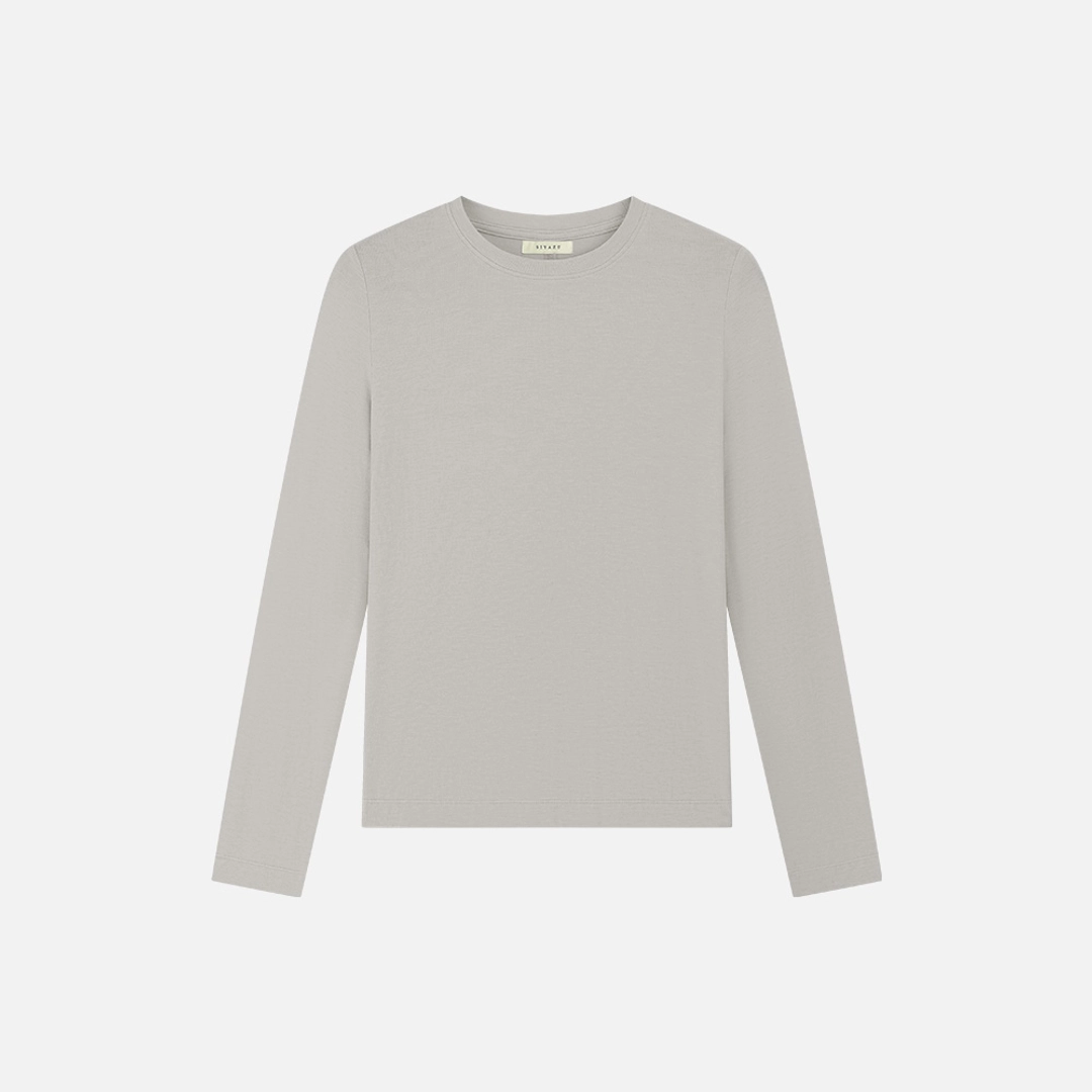 시야쥬 SITP5308 소프트 베이직 티셔츠_Light gray 상품 이미지 2