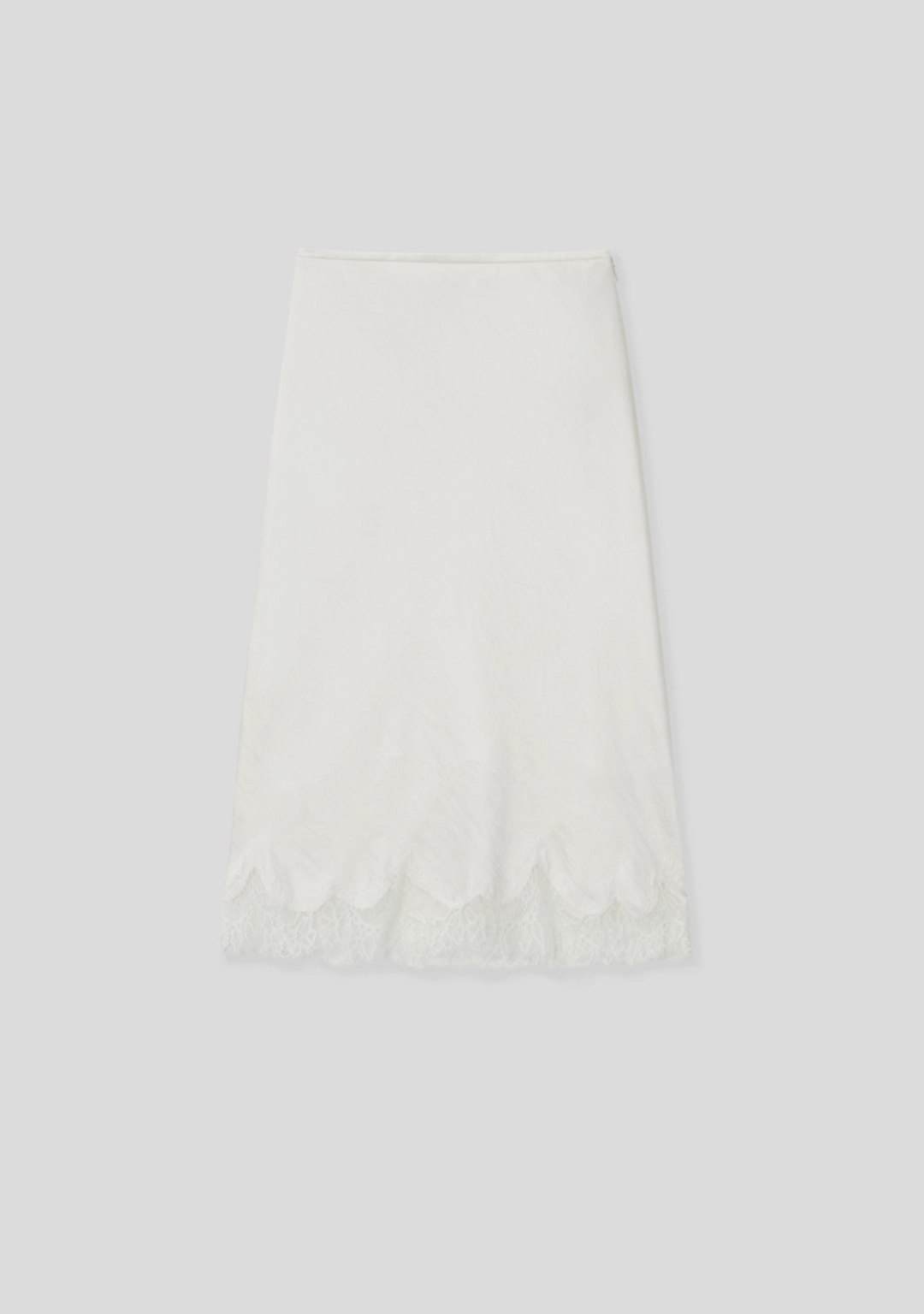 엘로주 Moire Satin Lace Midi Skirt 상품 이미지 1