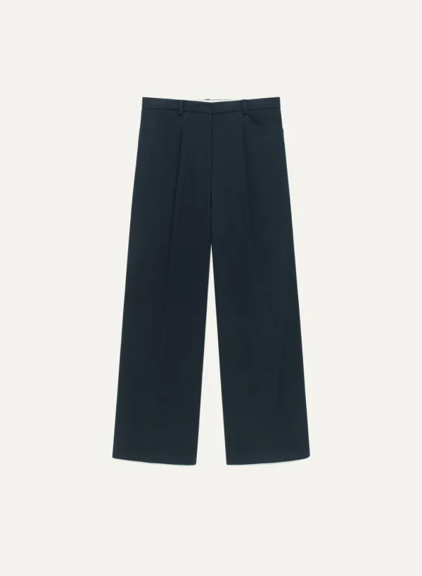 Highwaist Chino Pants Dark Navy