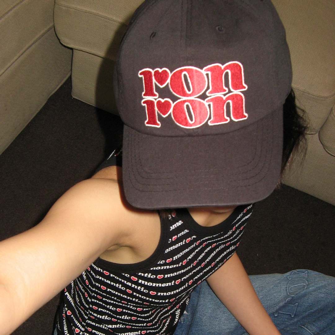 론론 LOGO BALL CAP BLACK 상품 이미지 2