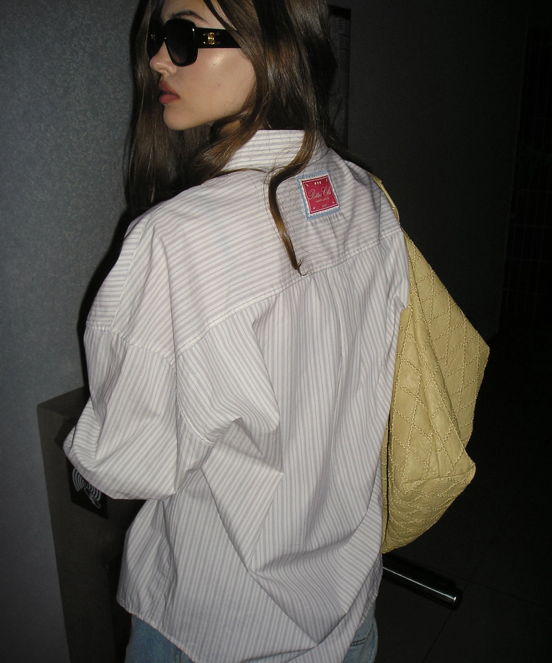 비터셀즈 Oversized Fave Stripe Shirt-Ivory 상품 이미지 2