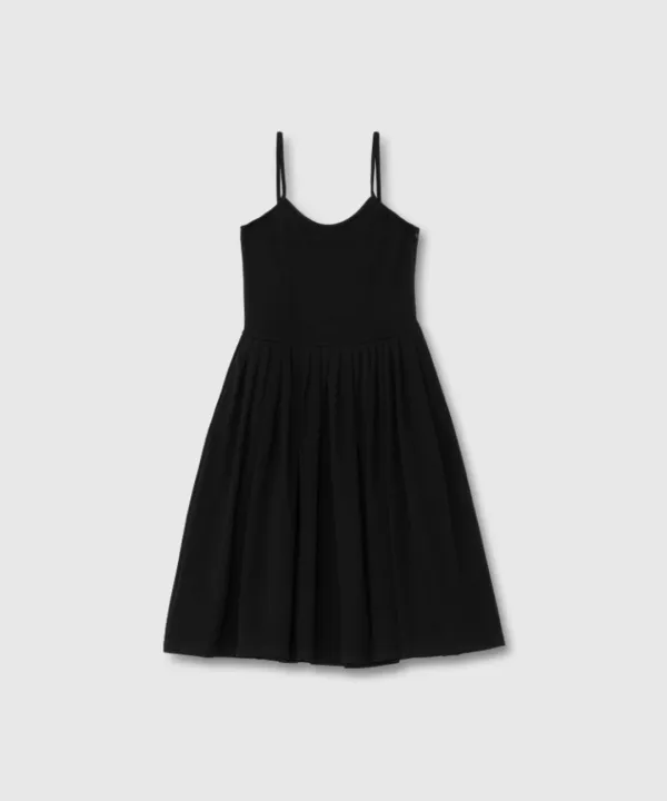 Jersey midi dress (Black)