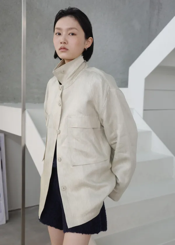 [ 바로배송 ] BREAKFAST SHIRKET [BEIGE LINEN]