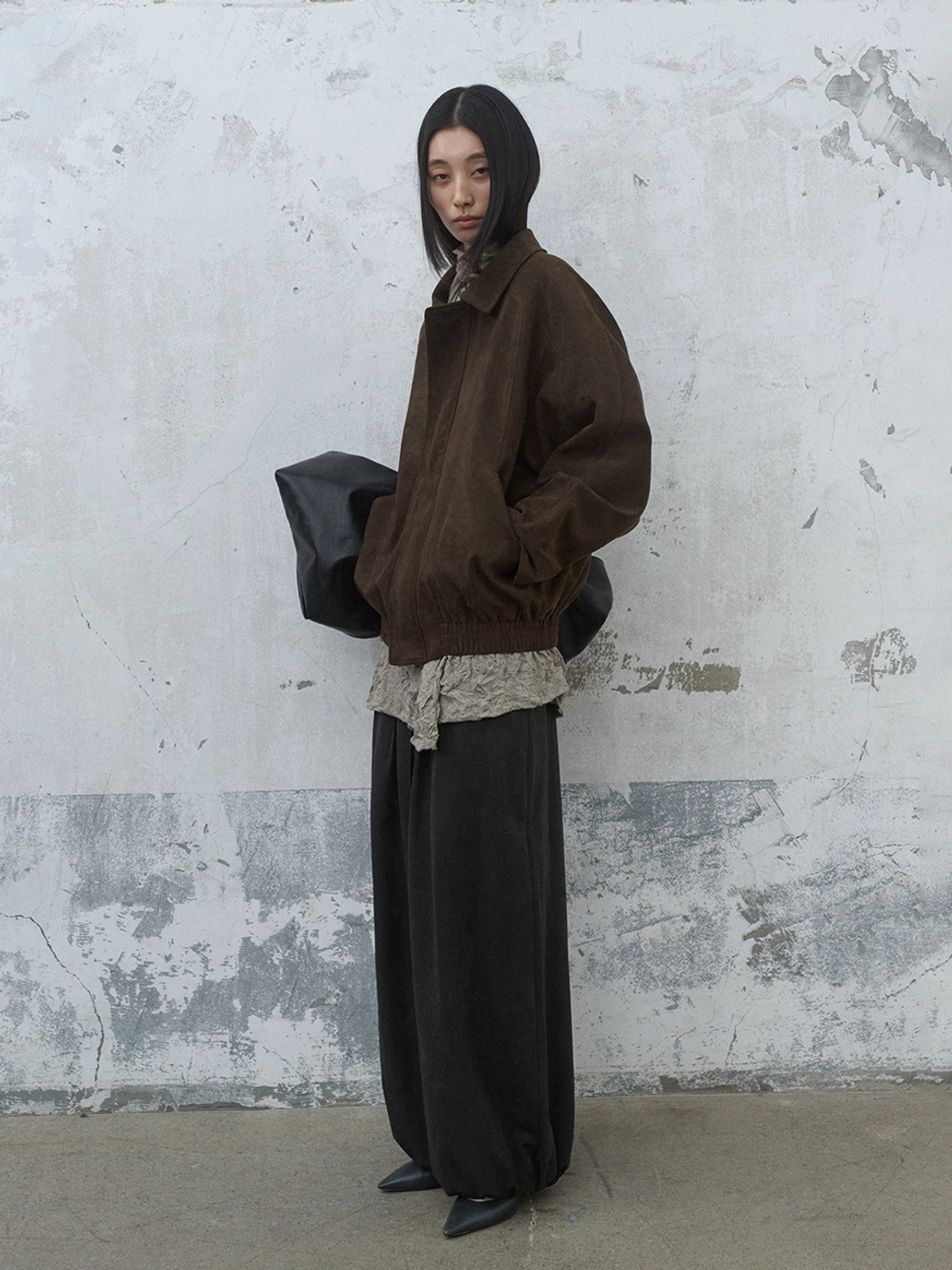 오에프씨 Suede Touch Blouson (khaki brown) 상품 이미지 1