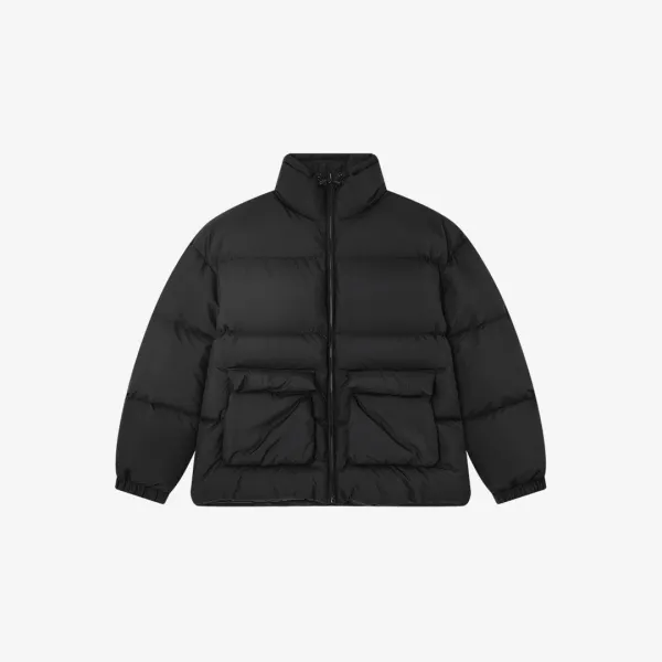 [10/21 예약발송] SIOT4088 덕다운 하프 패딩_Matte black