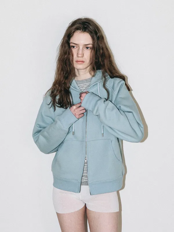 Classic hoodie zip-up  - Blue