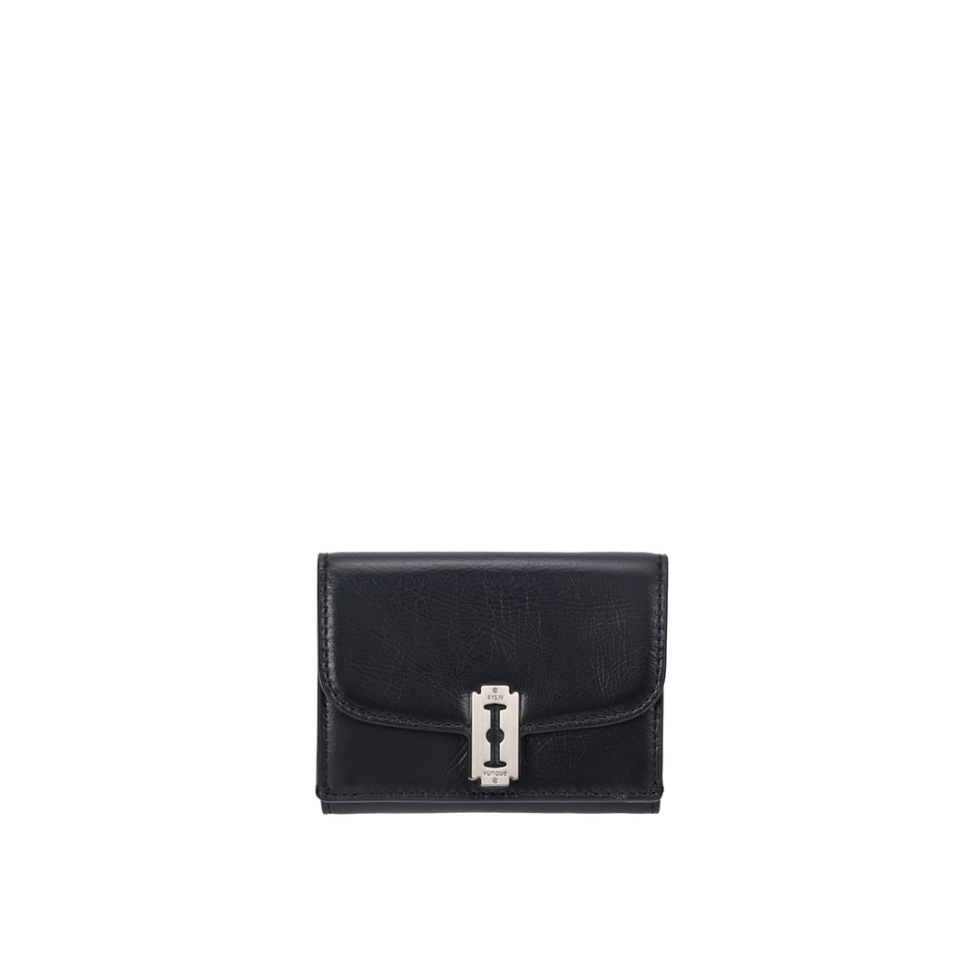 분크 [아울렛] Occam Lune Folded Half Wallet (오캄 룬 3단 반지갑) Black 상품 이미지 1