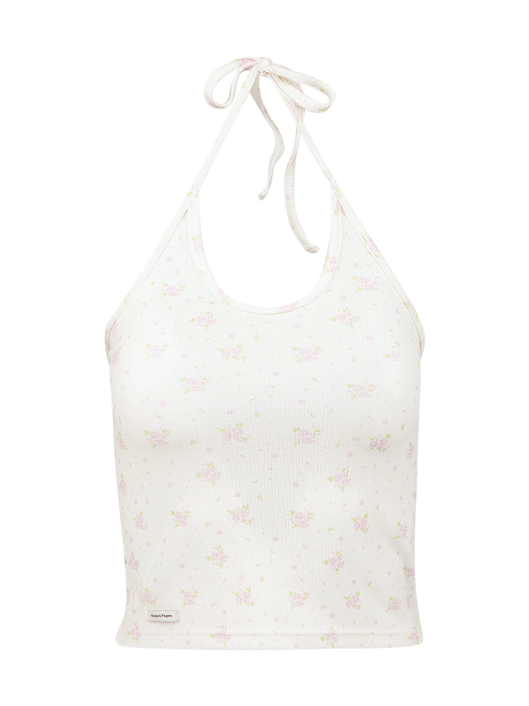 마가린핑거스 FLORAL HALTER TOP (LIGHT PINK) 상품 이미지 1