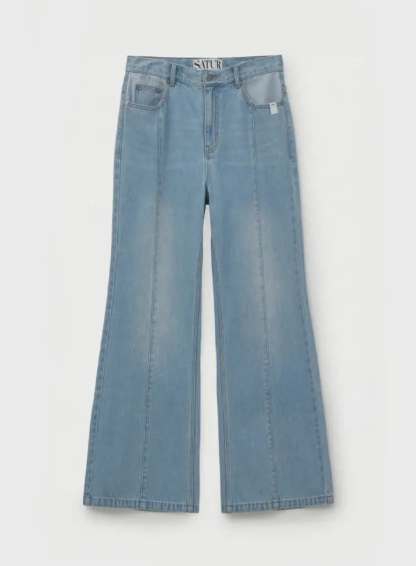 [RIIZE\'s Pick] Kentucky Flare Denim Pants - Blue