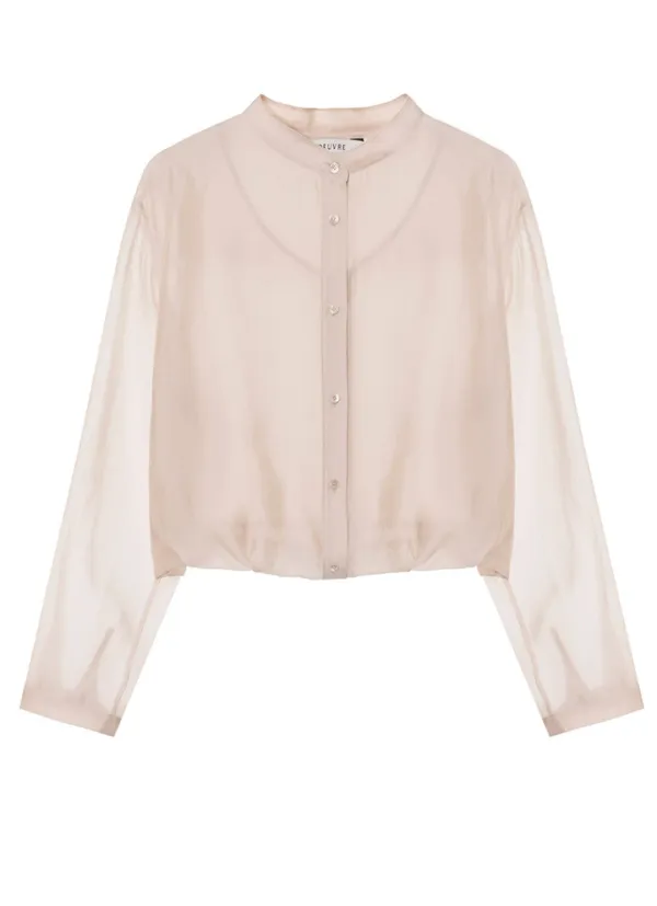 Sheer Layered Blouse SW5MB278_2color