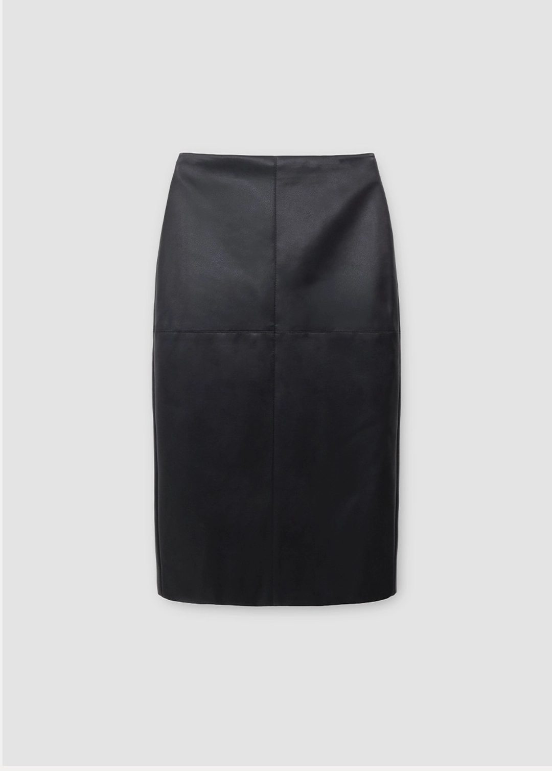 칙스라벨 로렌스 레더 롱 스커트(FAUX) - Black 상품 이미지 1