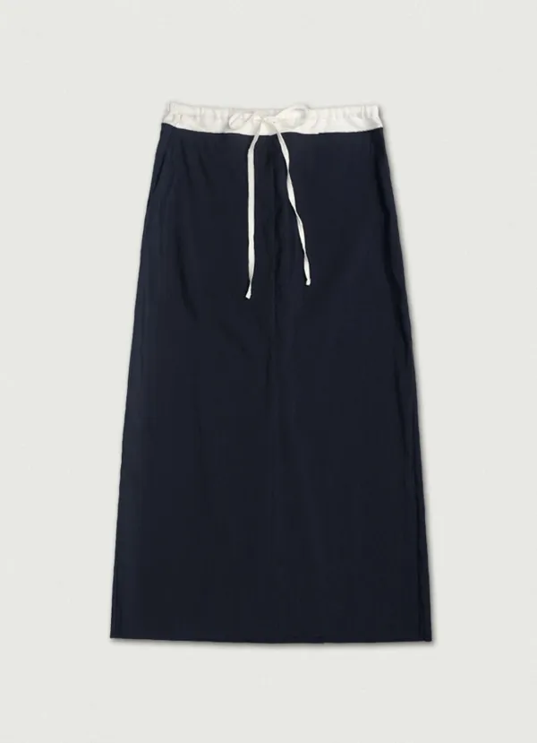 2nd/ Moi layered Skirt [navy]