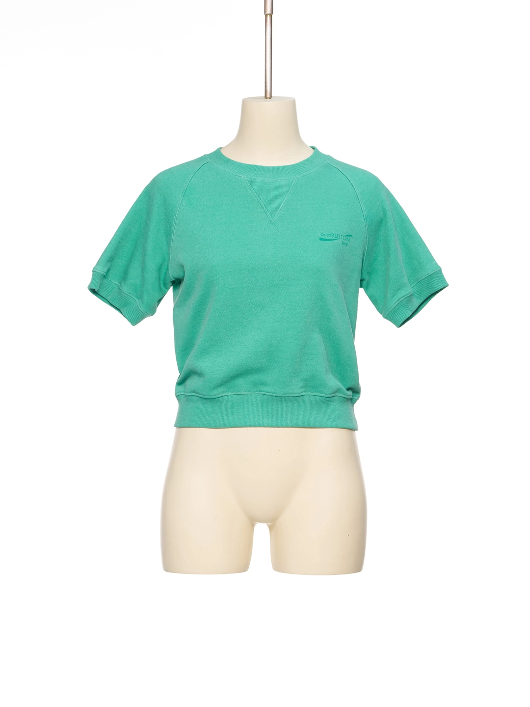 푸쉬버튼 SS26 ZERO GREEN RAGLAN SHORT-SLEEVE SWEATSHIRT 상품 이미지 1
