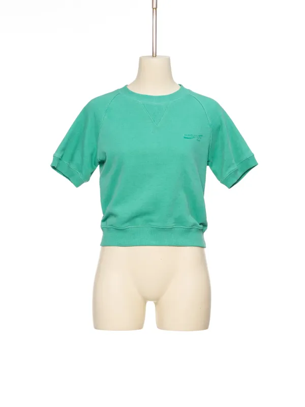 SS26 ZERO GREEN RAGLAN SHORT-SLEEVE SWEATSHIRT
