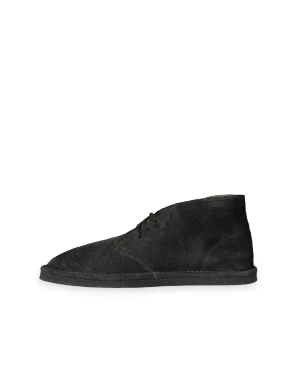 W Suede Desert Boots, Charcoal