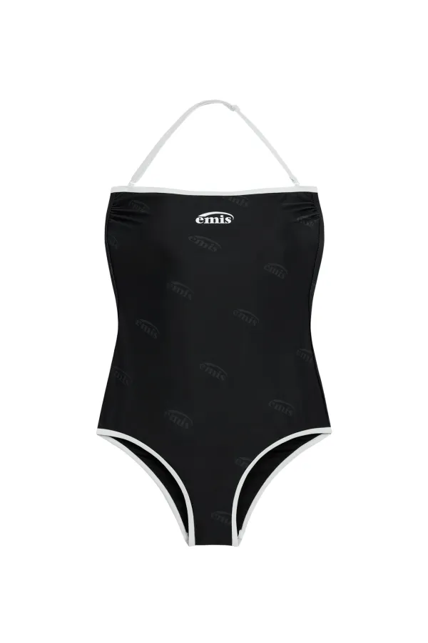 DETACHABLE STRAP SWIMSUIT-BLACK