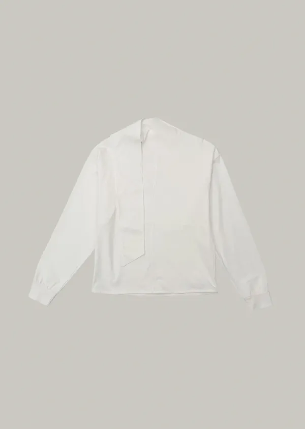 refined scarf long sleeve (ivory)