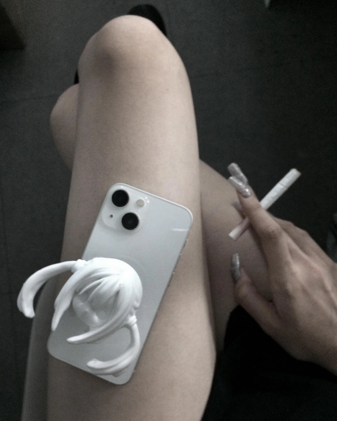 본네 Twintail phone grip (White) 상품 이미지 2