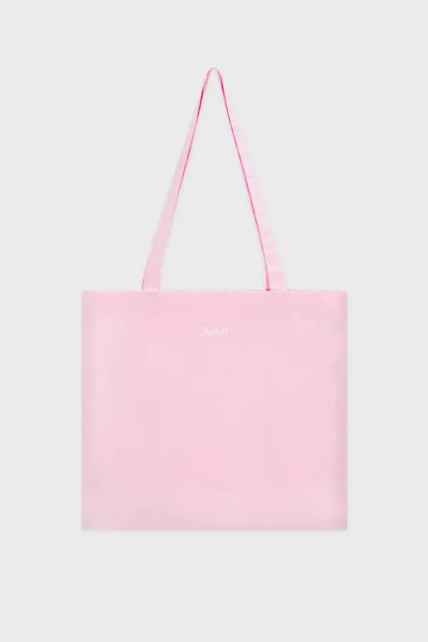 Logo Lace Eco Bag (Soft Pink)