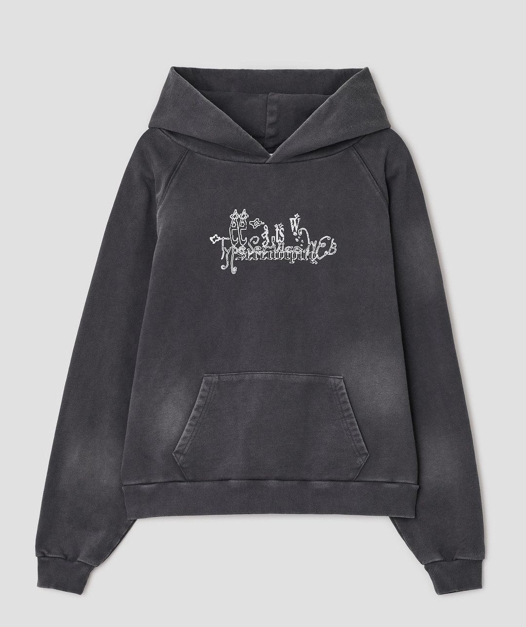 타입서비스 Washed Raglan Hoodie [Charcoal] 상품 이미지 1
