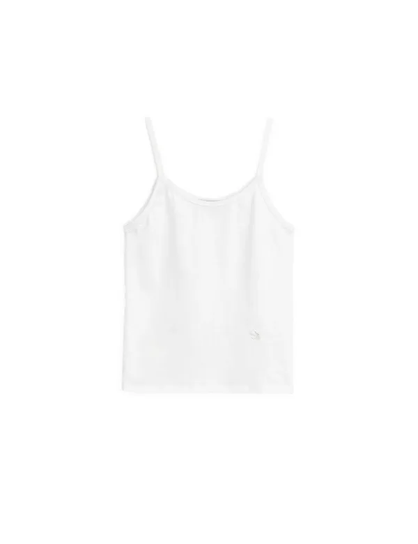 SUNBURN BASIC SLEEVELESS TOP, WHITE