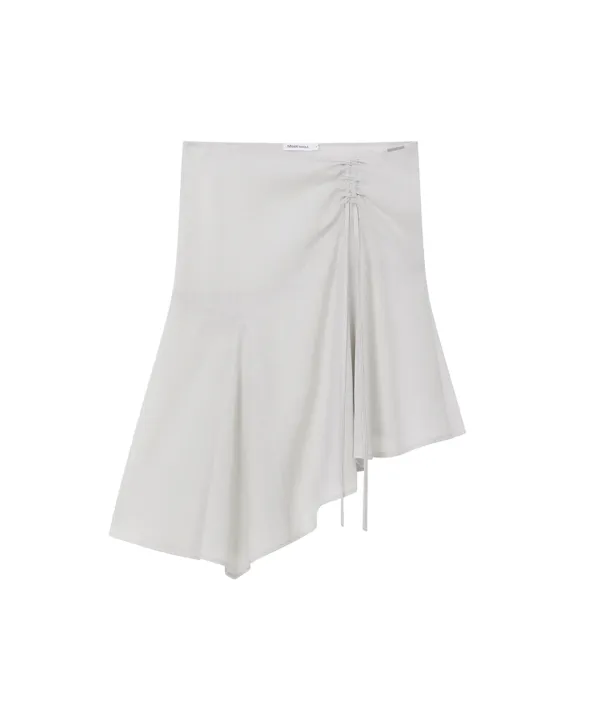 String sheer layered skirt GREY