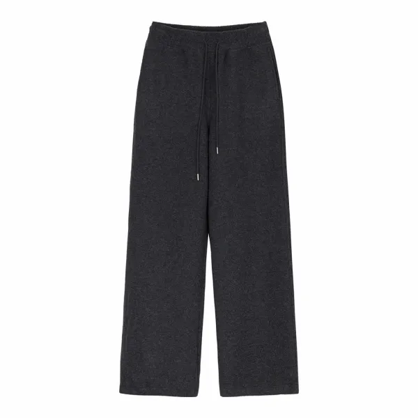 wool banding pants (charcoal)