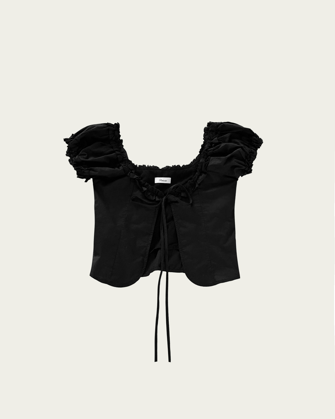 Alice Ribbon Top - Black