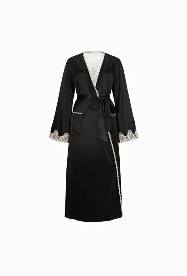 [GRACE SLIP] Long Robe (Black)