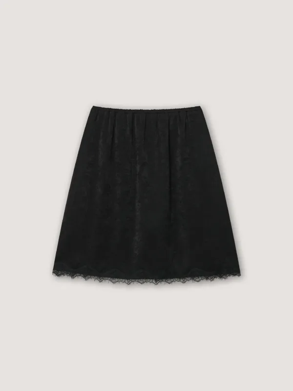 Ponds Satin Skirt - Black