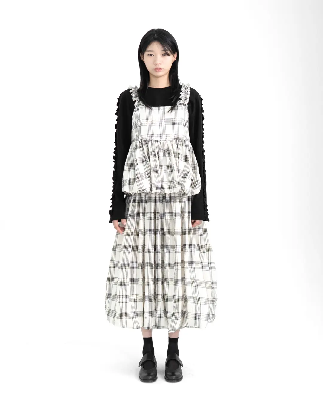 유노이아 check moss vest (open, 단독 주문 시 선발송) 상품 이미지 2