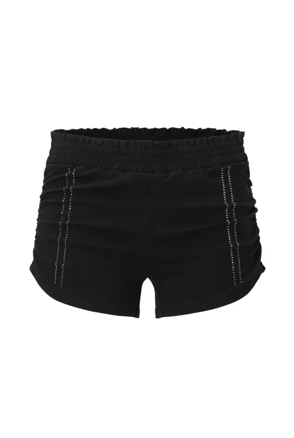 Cubic shirring shorts