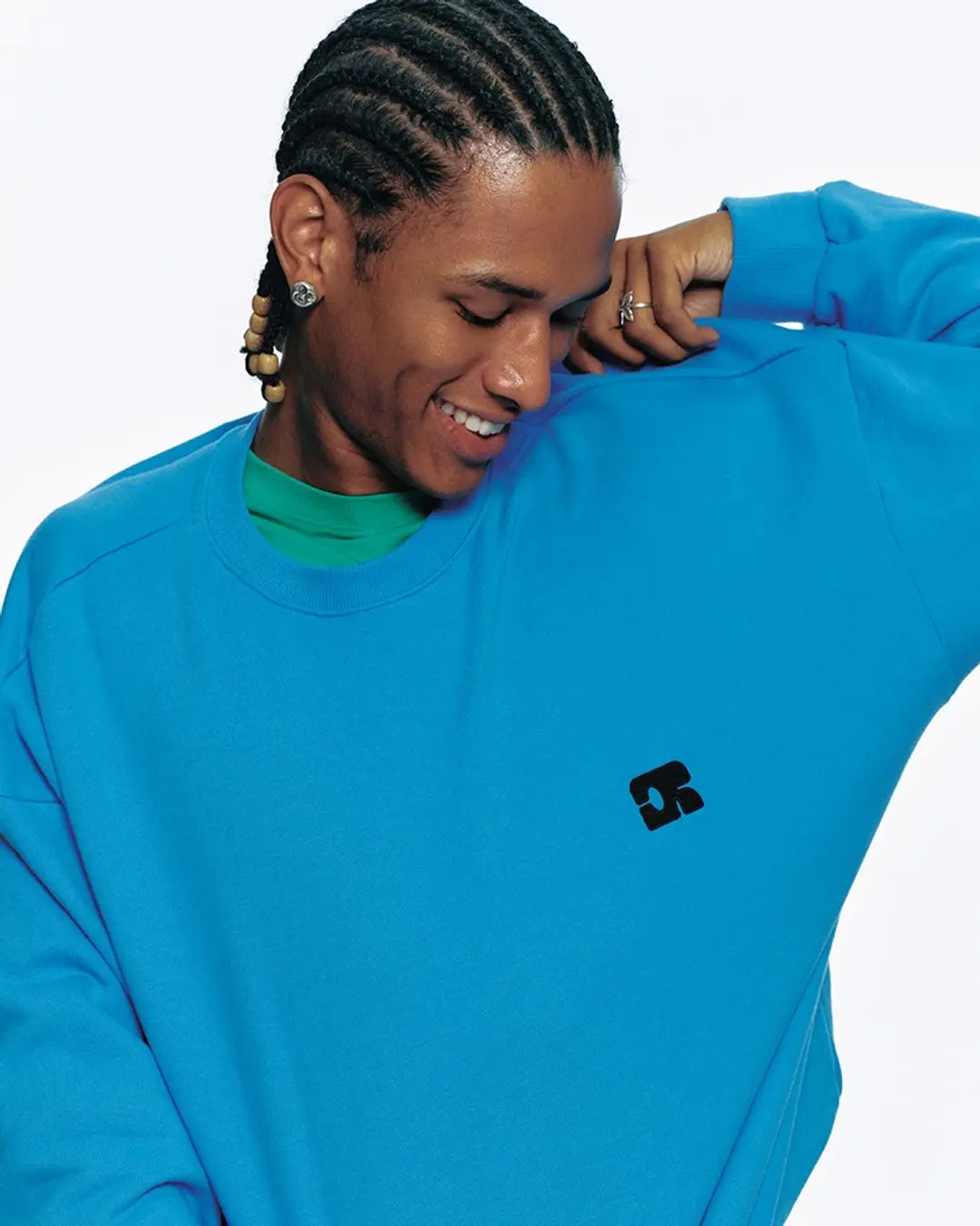 센토르 CENTAUR EMBLEM SWEATSHIRT_BLUE 상품 이미지 1