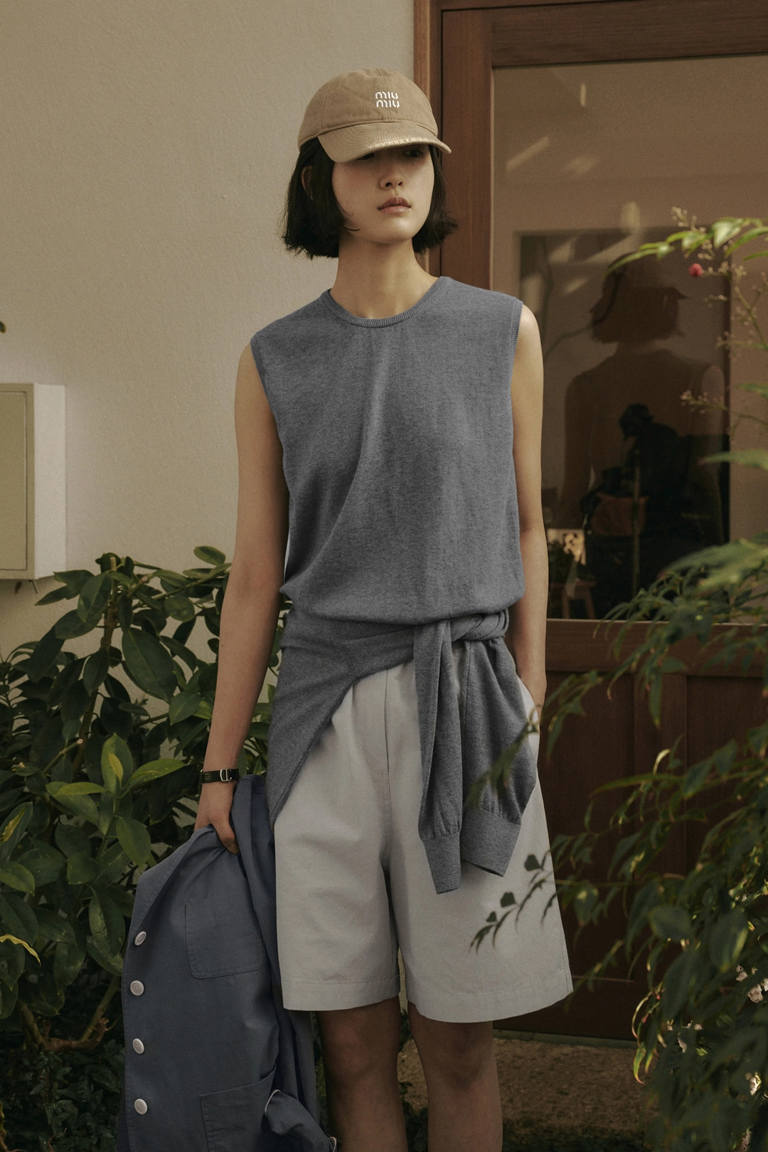 세이지먼트 CLARA COTTON SILK VEST_GRAY 상품 이미지 2